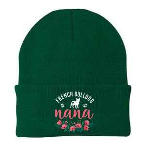 funny French Bulldog Nana Cute Dog mother's day Knit Cap Winter Beanie