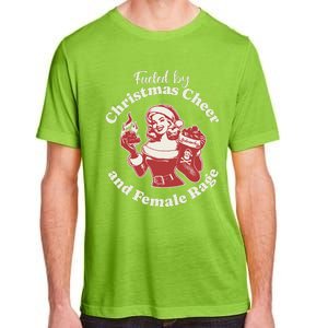 Funny Fueled By Christmas Cheer And Female Rage Patriarchy Gift Adult ChromaSoft Performance T-Shirt