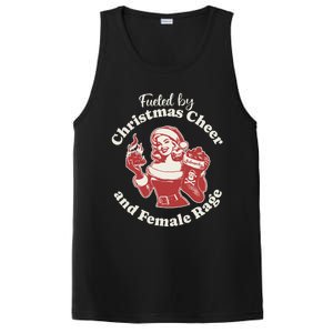 Funny Fueled By Christmas Cheer And Female Rage Patriarchy Gift PosiCharge Competitor Tank