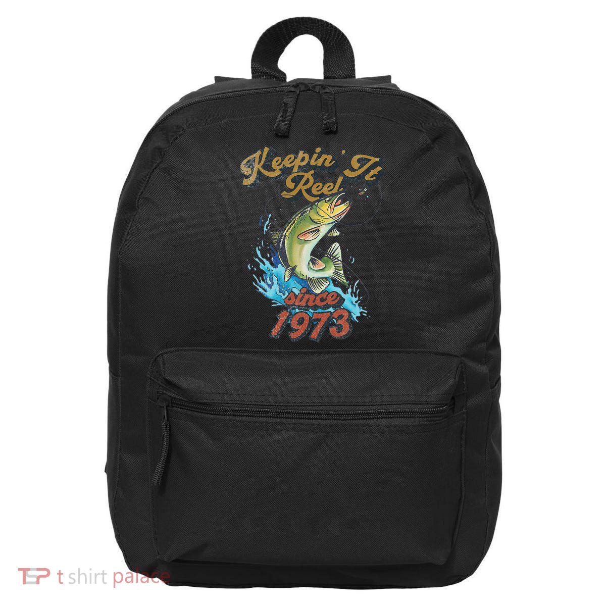Funny Fishing Birthday Since 1973 Keepin It Reel 16 in Basic Backpack