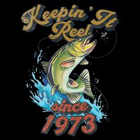 Funny Fishing Birthday Since 1973 Keepin It Reel Bag