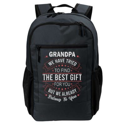 Funny FathersDay Birthday For Grandpa From GrandDaughter Son Daily Commute Backpack