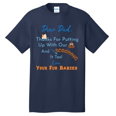 From Fur Babies For Father Fathers Day Cat Dad Tall T-Shirt