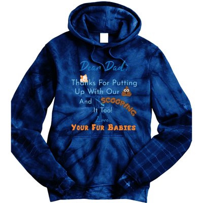 From Fur Babies For Father Fathers Day Cat Dad Tie Dye Hoodie