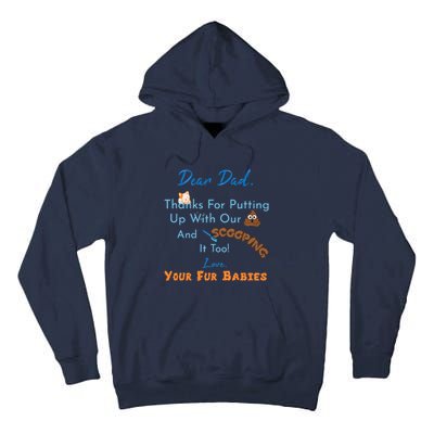 From Fur Babies For Father Fathers Day Cat Dad Tall Hoodie