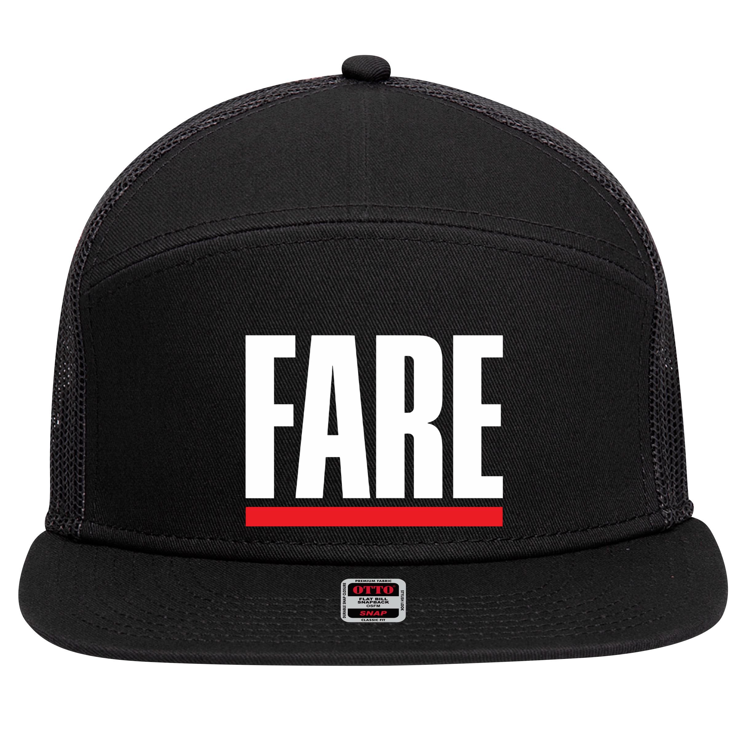 Fare Fuck Broker Fees 7 Panel Mesh Trucker Snapback Hat