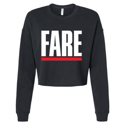 Fare Fuck Broker Fees Cropped Pullover Crew