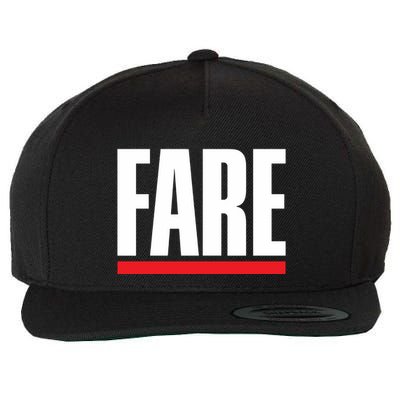 Fare Fuck Broker Fees Wool Snapback Cap