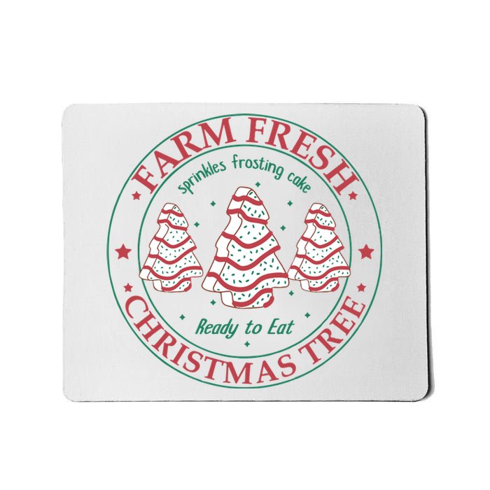 Farm Fresh Christmas Tree Cakes Christmas Mousepad