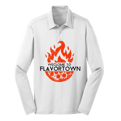 Flavortown Food Culture Silk Touch Performance Long Sleeve Polo