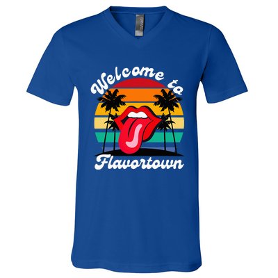 Flavortown Food Culture V-Neck T-Shirt