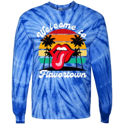 Flavortown Food Culture Tie-Dye Long Sleeve Shirt