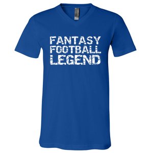 Fantasy Football Championship Winner Fantasy Football Legend Gift V-Neck T-Shirt