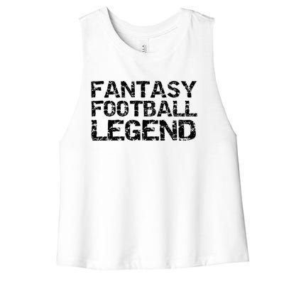 Fantasy Football Championship Winner Fantasy Football Legend Gift Women's Racerback Cropped Tank