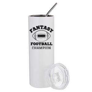 Fantasy Football Champion, Funny Fantasy Football, Funny Draft Stainless Steel Tumbler