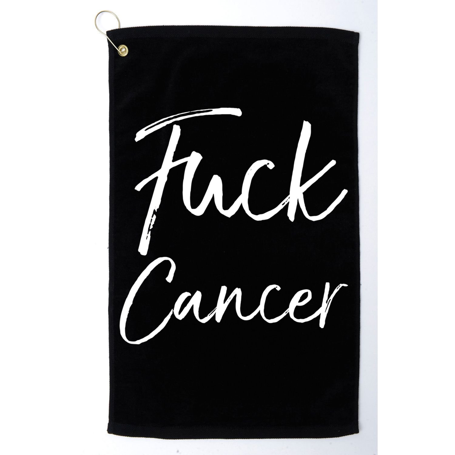 Funny Fuck Cancer Apparel Quote Accessories Gift Fuck Cancer Gift Golf Towel