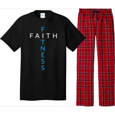 Faith Fitness Cross Christian Workout Modern Gym Love Pajama Set