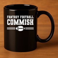 Fantasy Football Commish League 11oz C Handle Ceramic Mug