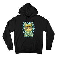 Funny Flirty Cat Pun Humor Cool Kitten Love Check Meowt Hoodie