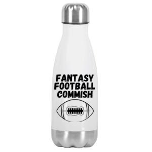 Fantasy Football Commish, Funny Fantasy Football Guru, FFL, Commissioner Stainless Steel Insulated Water Bottle