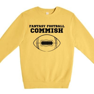 Fantasy Football Commish, Funny Fantasy Football Guru, Commissioner Premium Crewneck Sweatshirt