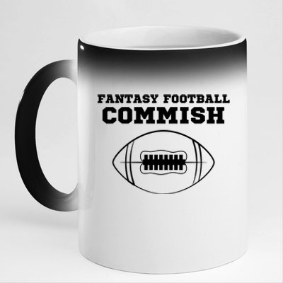 Fantasy Football Commish, Funny Fantasy Football Guru, Commissioner 11oz Black Color Changing Mug