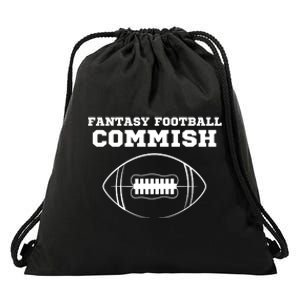 Fantasy Football Commish, Funny Fantasy Football Guru, Commissioner Drawstring Bag