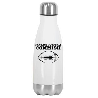 Fantasy Football Commish, Funny Fantasy Football Guru, Commissioner Stainless Steel Insulated Water Bottle