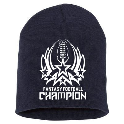 Fantasy Football Champion Short Acrylic Beanie