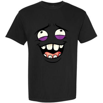 Funny Face Cartoon Laughing Face Expression Humor Garment-Dyed Heavyweight T-Shirt