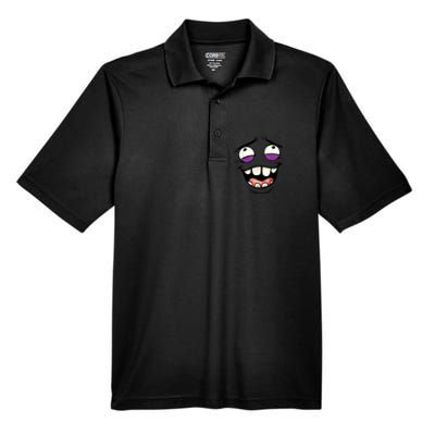 Funny Face Cartoon Laughing Face Expression Humor Men's Origin Performance Pique Polo