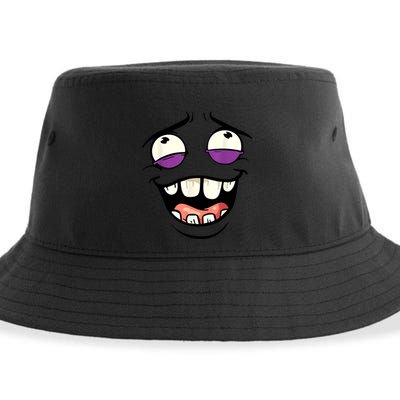 Funny Face Cartoon Laughing Face Expression Humor Sustainable Bucket Hat