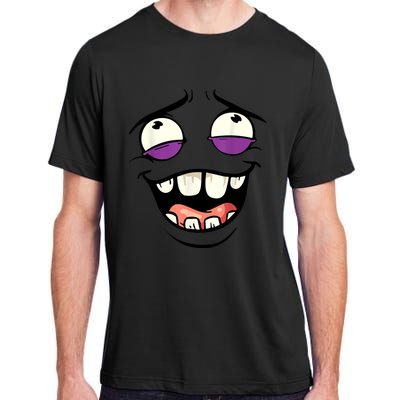 Funny Face Cartoon Laughing Face Expression Humor Adult ChromaSoft Performance T-Shirt