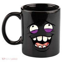 Funny Face Cartoon Laughing Face Expression Humor 11oz C Handle Ceramic Mug