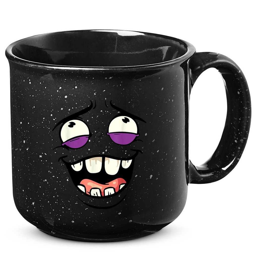 Funny Face Cartoon Laughing Face Expression Humor 15oz Campfire Ceramic Mug