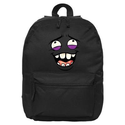 Funny Face Cartoon Laughing Face Expression Humor 16 in Basic Backpack