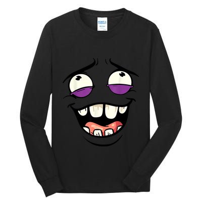 Funny Face Cartoon Laughing Face Expression Humor Tall Long Sleeve T-Shirt