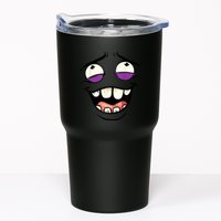 Funny Face Cartoon Laughing Face Expression Humor Tumbler