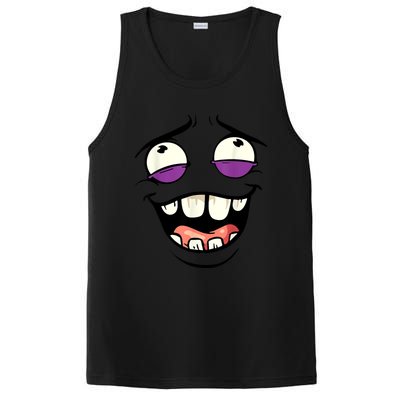 Funny Face Cartoon Laughing Face Expression Humor PosiCharge Competitor Tank