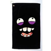 Funny Face Cartoon Laughing Face Expression Humor Golf Towel