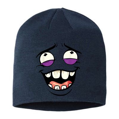 Funny Face Cartoon Laughing Face Expression Humor Sustainable Beanie