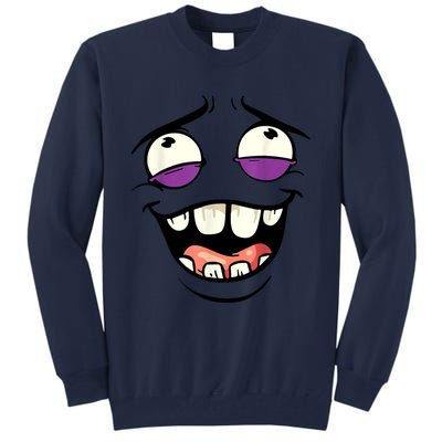 Funny Face Cartoon Laughing Face Expression Humor Tall Sweatshirt