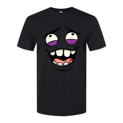 Funny Face Cartoon Laughing Face Expression Humor Softstyle CVC T-Shirt