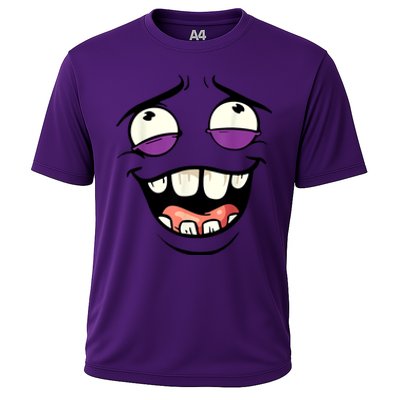 Funny Face Cartoon Laughing Face Expression Humor Cooling Performance Crew T-Shirt