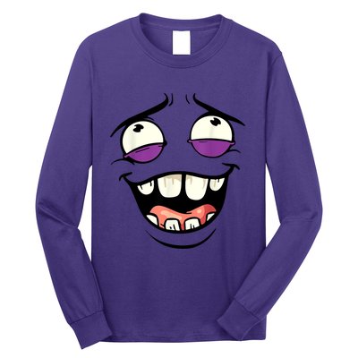 Funny Face Cartoon Laughing Face Expression Humor Long Sleeve Shirt