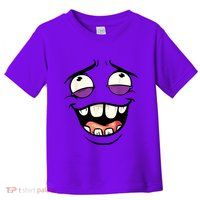 Funny Face Cartoon Laughing Face Expression Humor Toddler T-Shirt