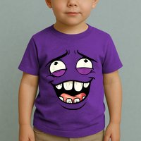 Funny Face Cartoon Laughing Face Expression Humor Toddler T-Shirt