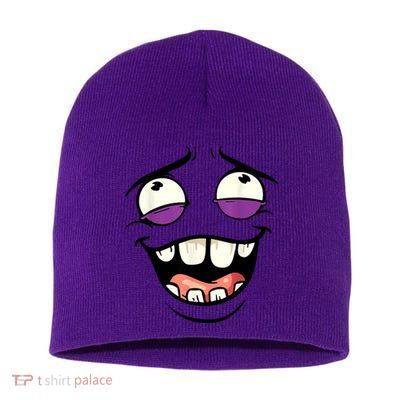 Funny Face Cartoon Laughing Face Expression Humor Short Acrylic Beanie