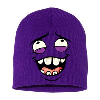 Funny Face Cartoon Laughing Face Expression Humor Short Acrylic Beanie