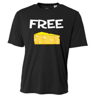 Funny Free Cheese design for the cheese lovers in your life Cooling Performance Crew T-Shirt